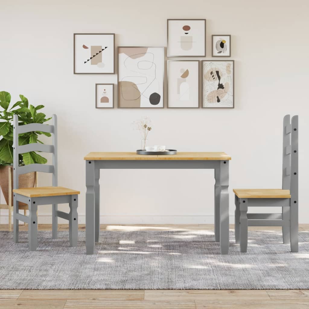 Eettafel Corona 112x60x75 cm massief grenenhout grijs is nu te koop bij PeponiXL, paradijselijk wonen!
