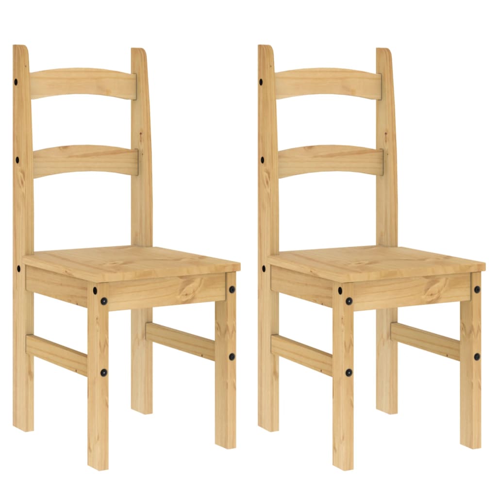 Eetkamerstoelen 2 st 40x46x99 cm massief grenenhout is nu te koop bij PeponiXL, paradijselijk wonen!