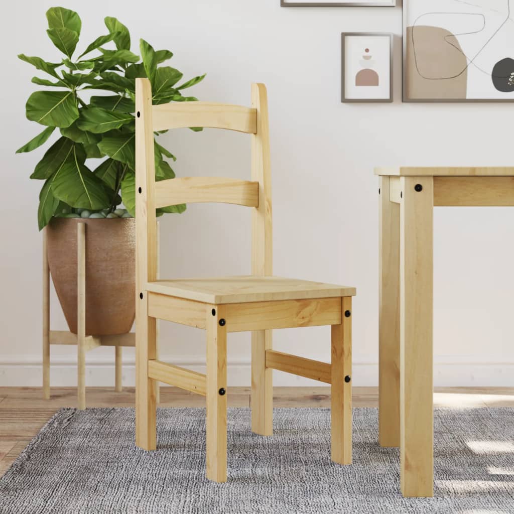 Eetkamerstoelen 2 st 40x46x99 cm massief grenenhout is nu te koop bij PeponiXL, paradijselijk wonen!