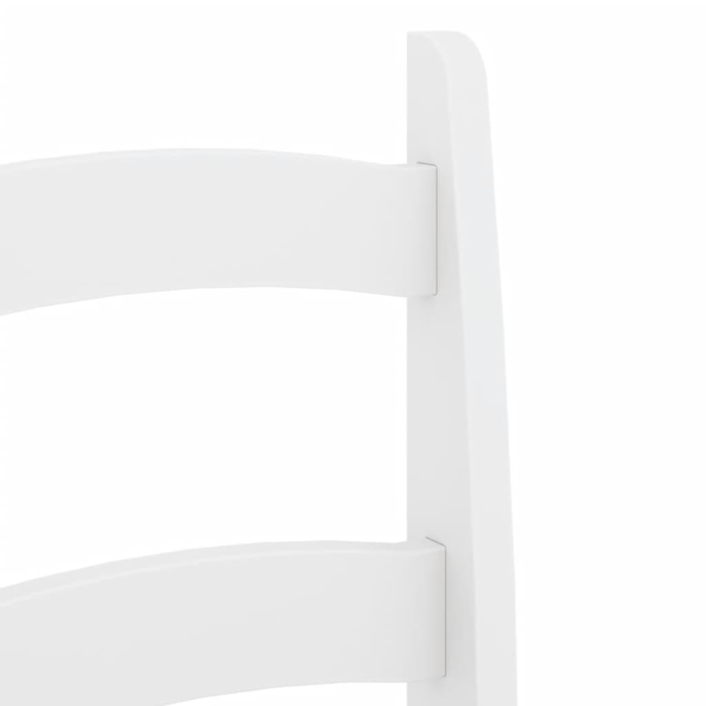 Eetkamerstoelen 2 st 40x46x99 cm massief grenenhout wit is nu te koop bij PeponiXL, paradijselijk wonen!