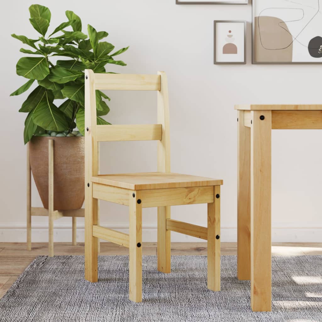 Eetkamerstoelen 2 st PANAMA 40x46x90 cm grenenhout is nu te koop bij PeponiXL, paradijselijk wonen!
