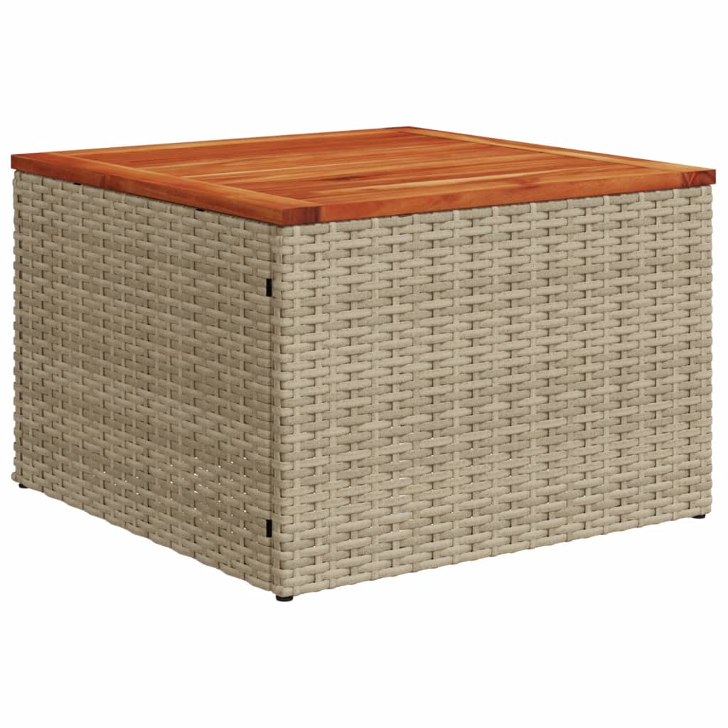 7-delige Loungeset met kussens poly rattan beige is nu te koop bij PeponiXL, paradijselijk wonen!