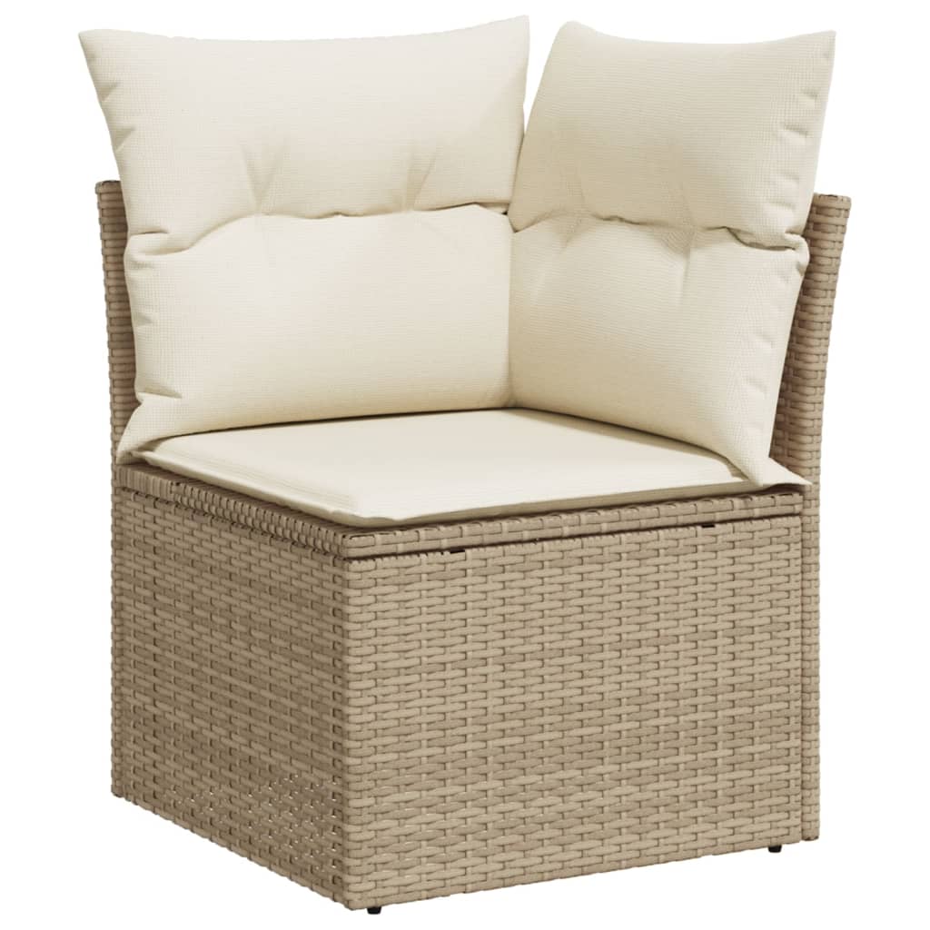 8-delige Loungeset met kussens poly rattan beige is nu te koop bij PeponiXL, paradijselijk wonen!