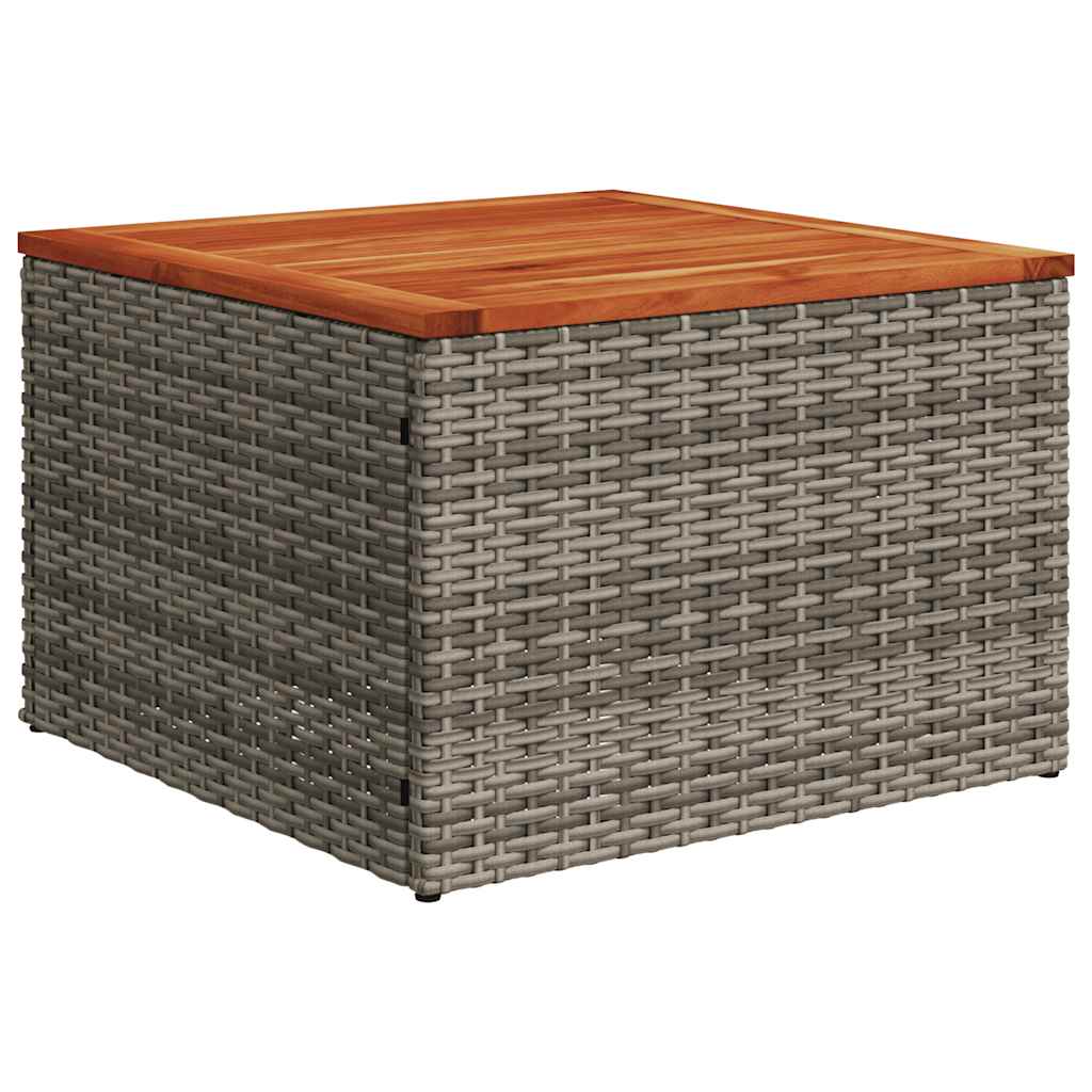 11-delige tuinbankset met kussens, grijs polyrotan is nu te koop bij PeponiXL, paradijselijk wonen!