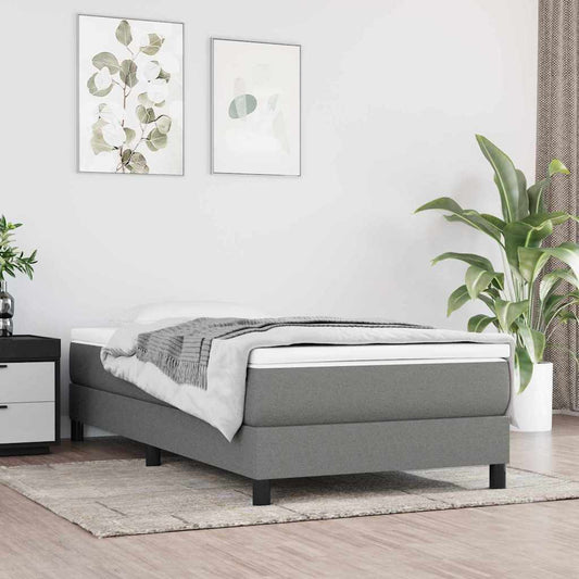 Pocketveringmatras medium 120x190x20 cm stof donkergrijs is nu te koop bij PeponiXL, paradijselijk wonen!