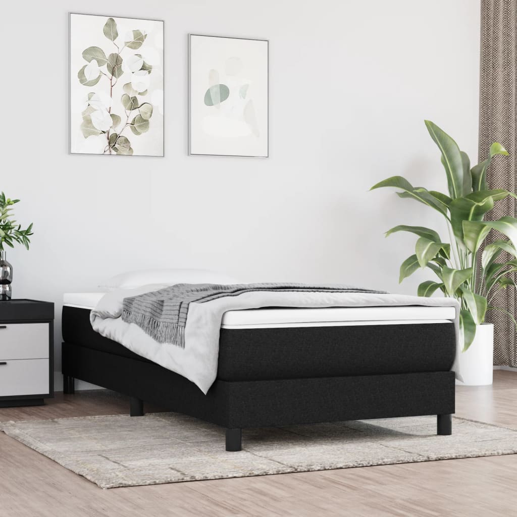 Pocketveringmatras medium 120x190x20 cm stof zwart is nu te koop bij PeponiXL, paradijselijk wonen!