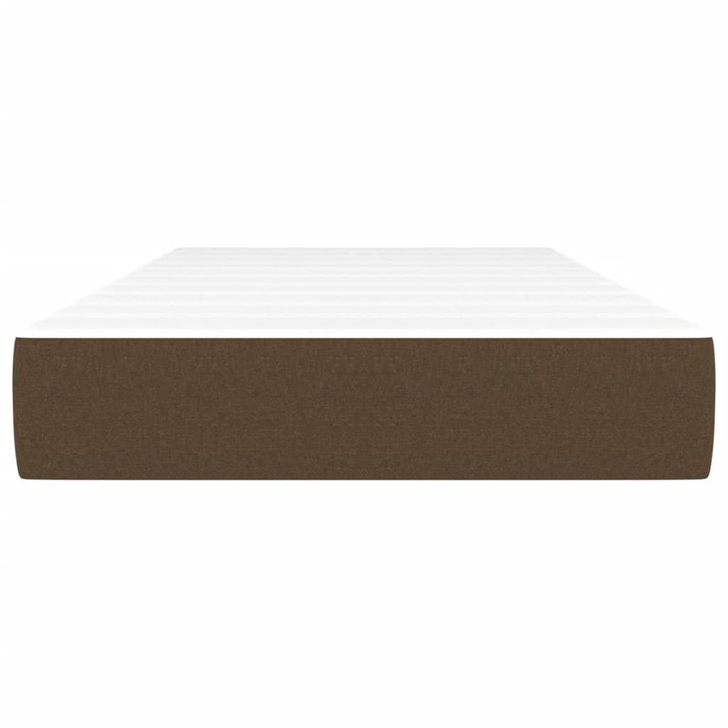 Pocketveringmatras medium 120x190x20 cm stof donkerbruin is nu te koop bij PeponiXL, paradijselijk wonen!