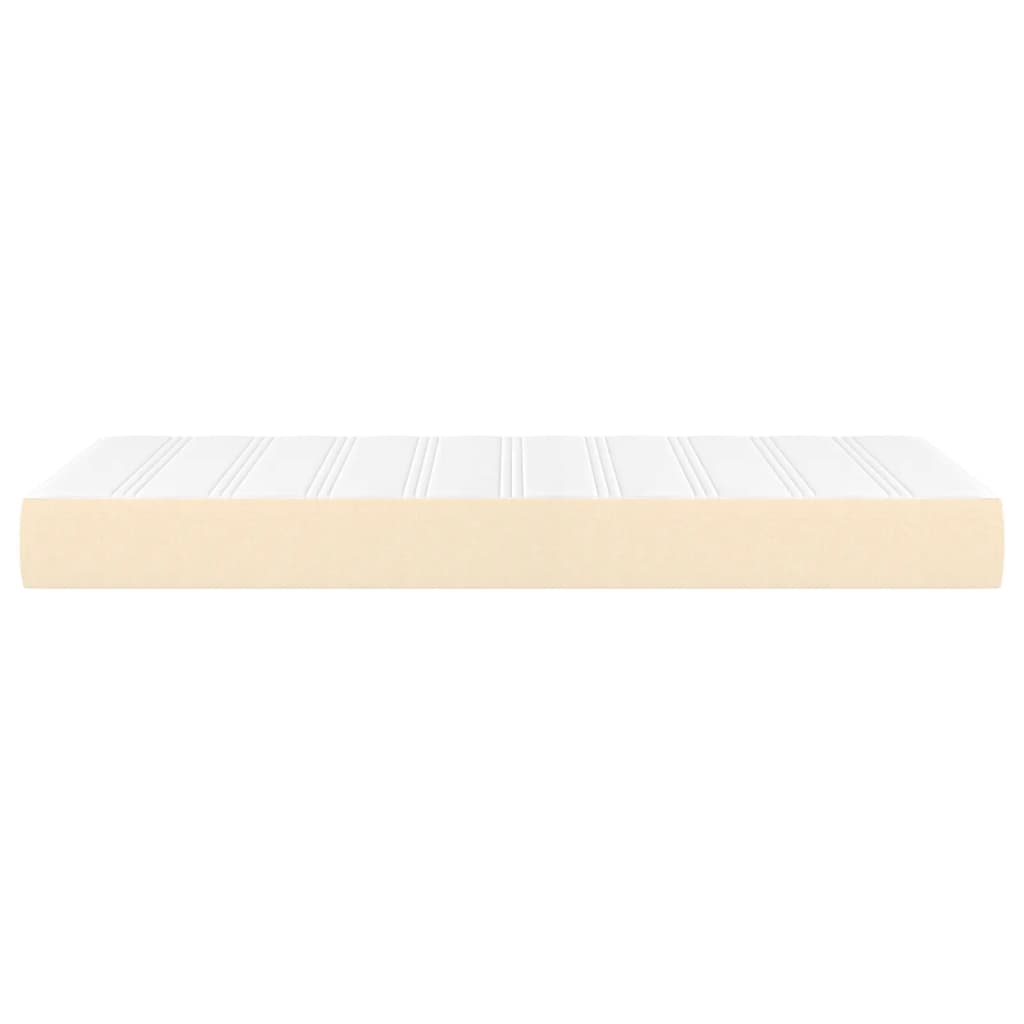 Pocketveringmatras medium 120x190x20 cm stof crèmekleurig is nu te koop bij PeponiXL, paradijselijk wonen!