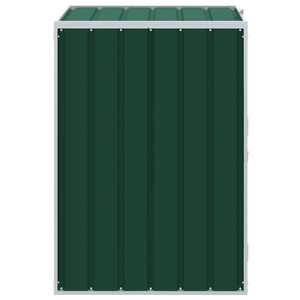 Containerberging voor 1 container 72x81x115 cm staal groen is nu te koop bij PeponiXL, paradijselijk wonen!