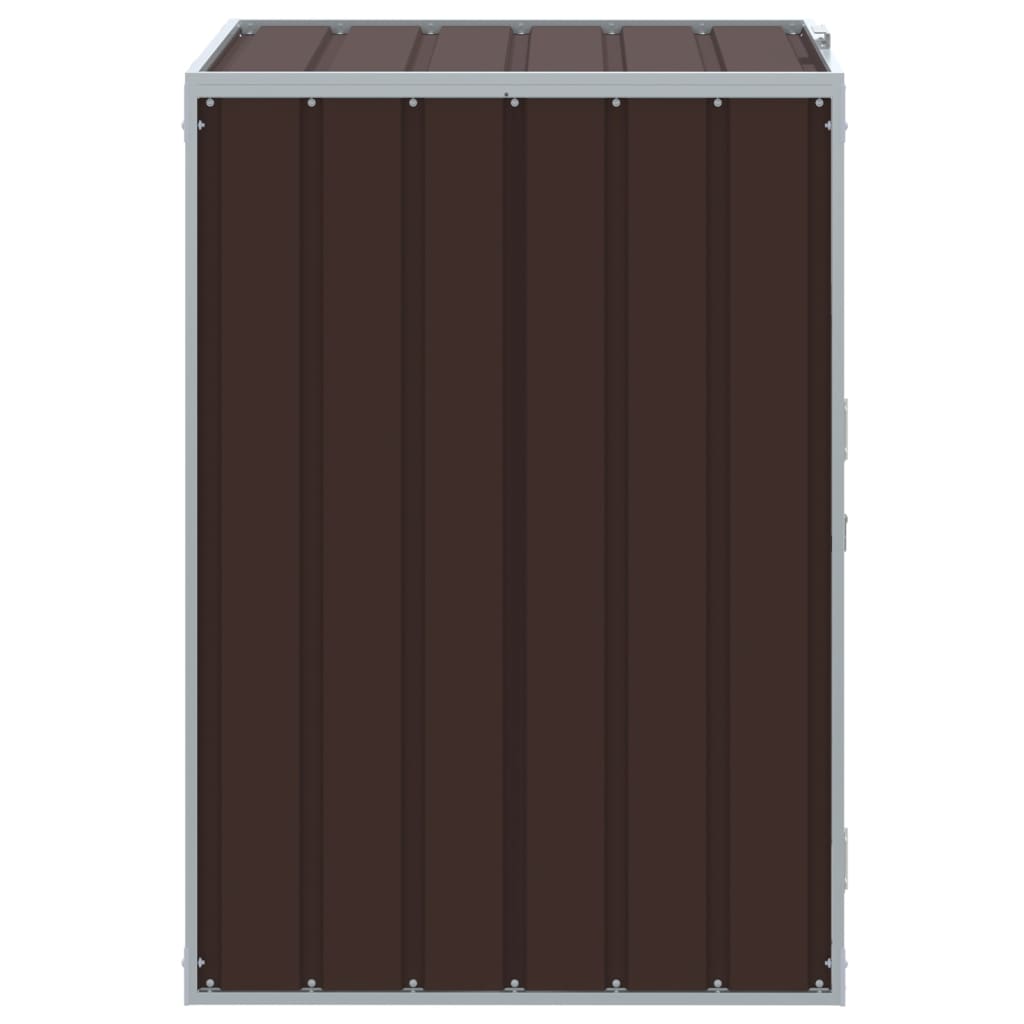 Containerberging voor 1 container 72x81x115 cm staal bruin is nu te koop bij PeponiXL, paradijselijk wonen!