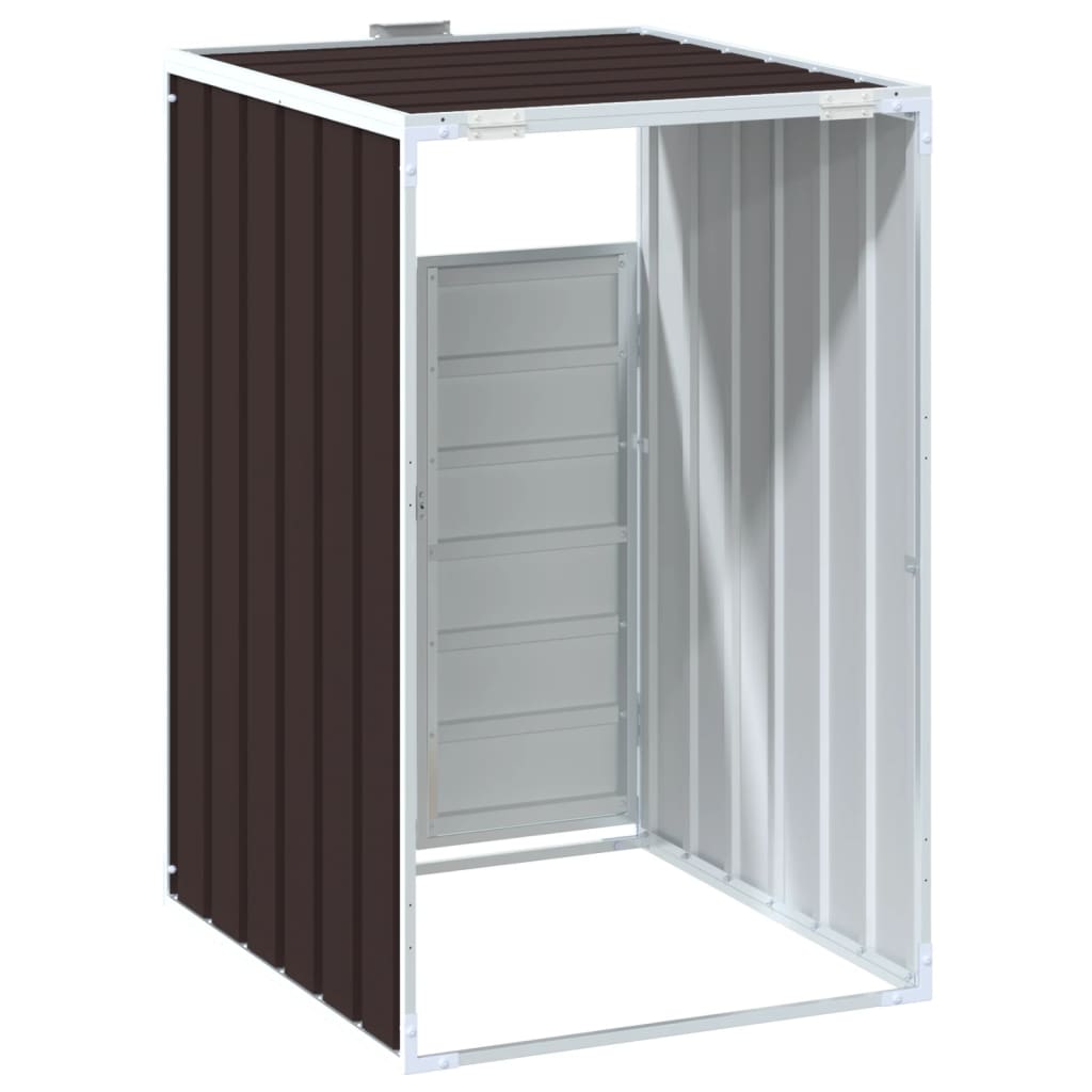 Containerberging voor 1 container 72x81x115 cm staal bruin is nu te koop bij PeponiXL, paradijselijk wonen!