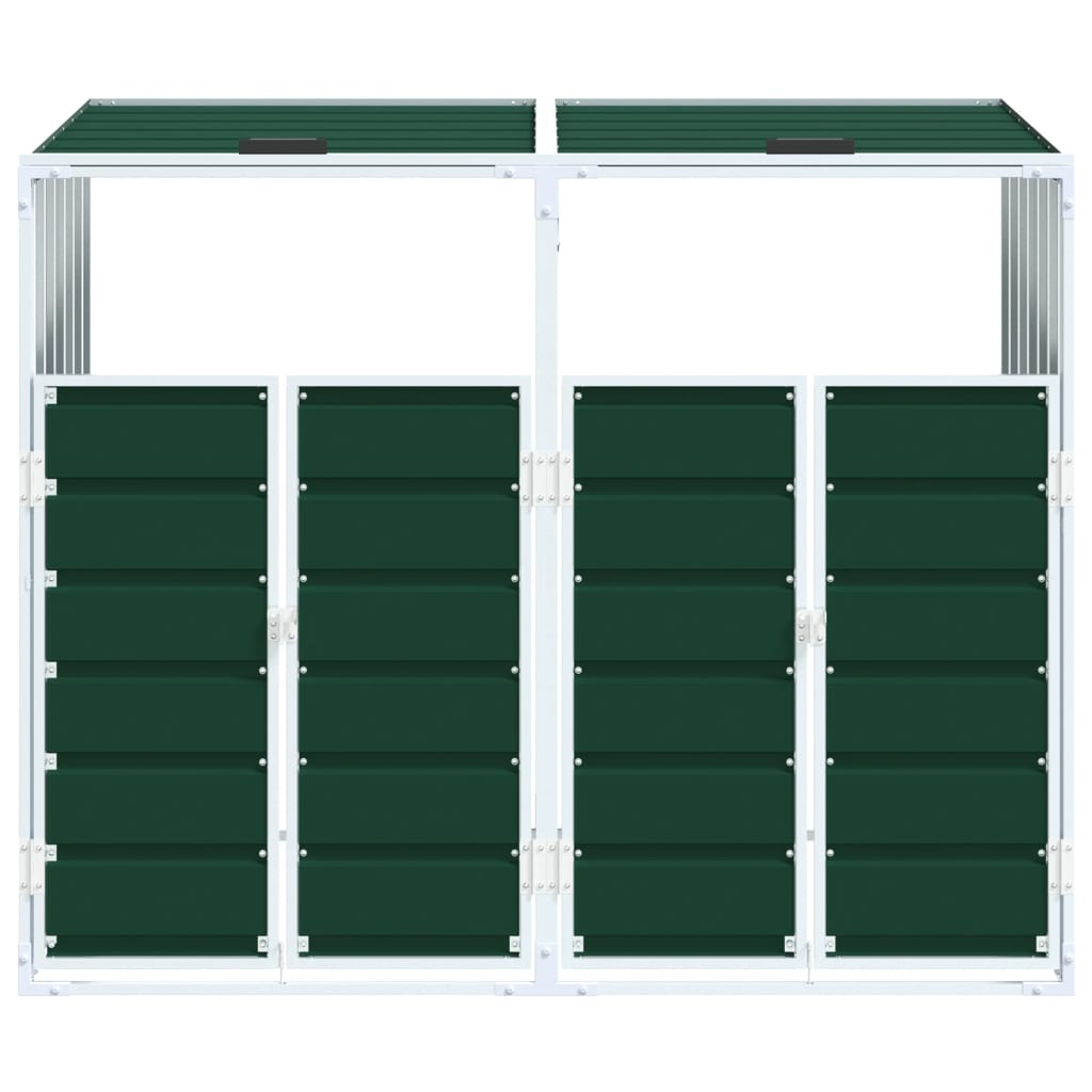 Containerberging voor 2 containers 144x81x113 cm staal groen is nu te koop bij PeponiXL, paradijselijk wonen!