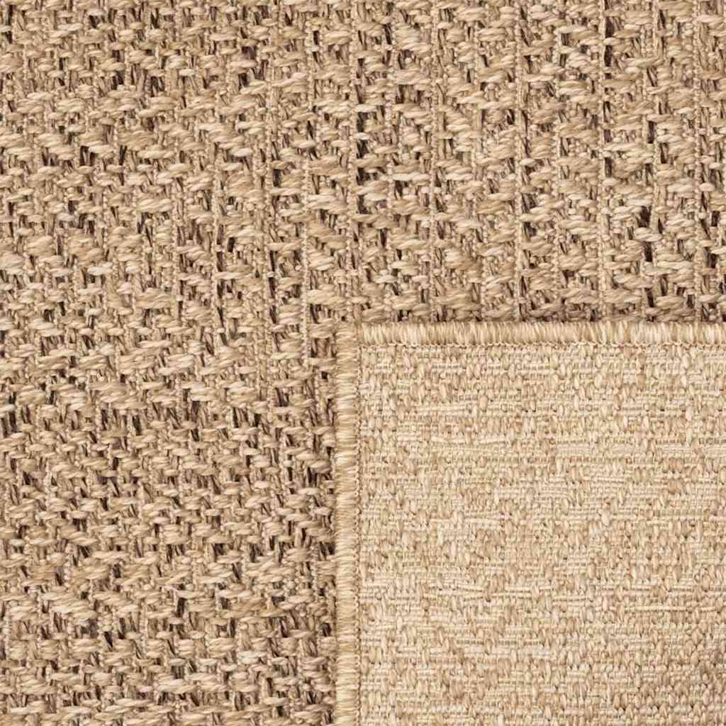 Vloerkleed ZIZUR binnen en buiten 60x110 cm jute look is nu te koop bij PeponiXL, paradijselijk wonen!
