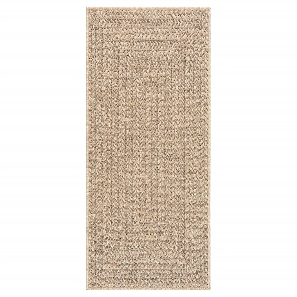 Vloerkleed ZIZUR binnen en buiten 80x200 cm jute look is nu te koop bij PeponiXL, paradijselijk wonen!