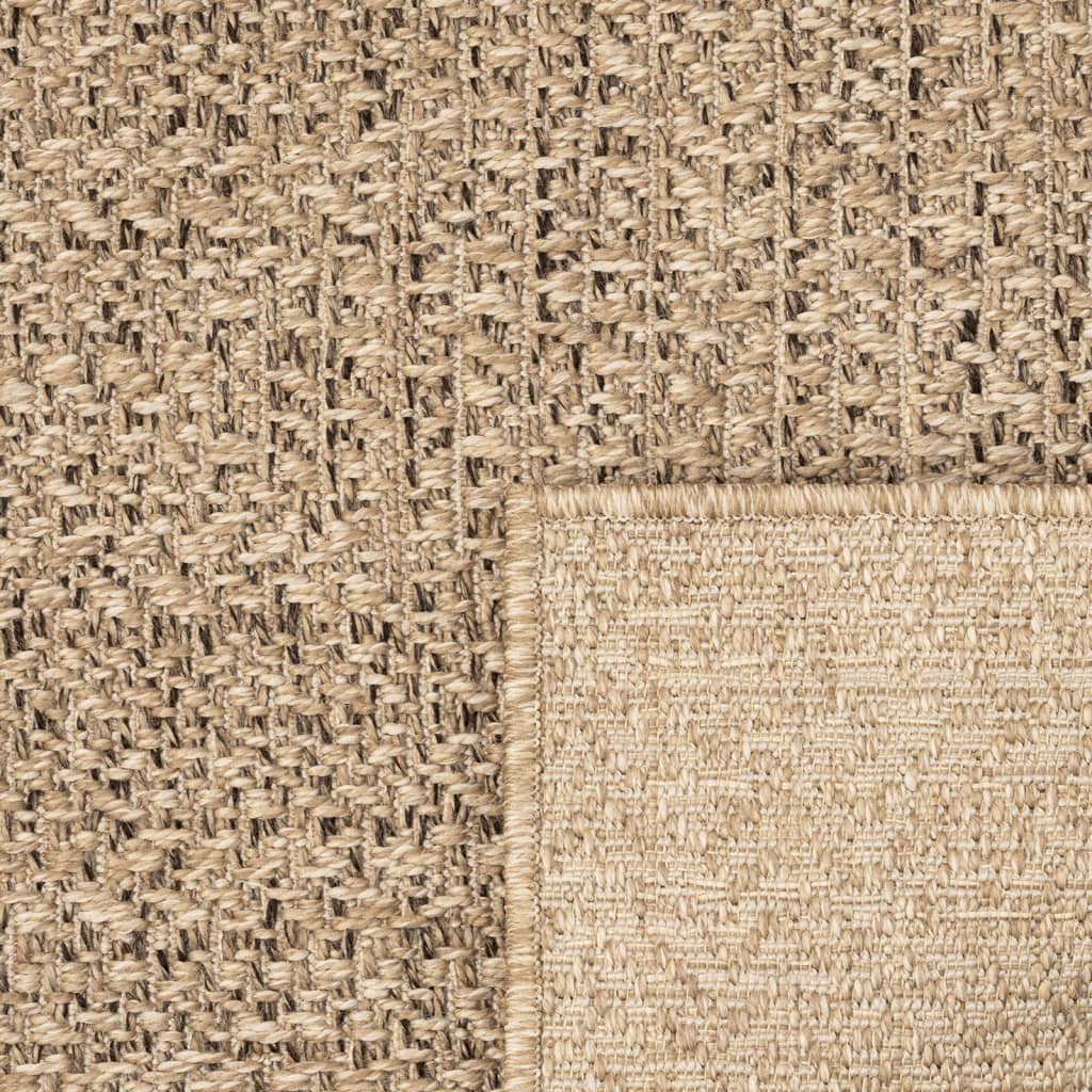 Vloerkleed ZIZUR binnen en buiten 80x200 cm jute look is nu te koop bij PeponiXL, paradijselijk wonen!