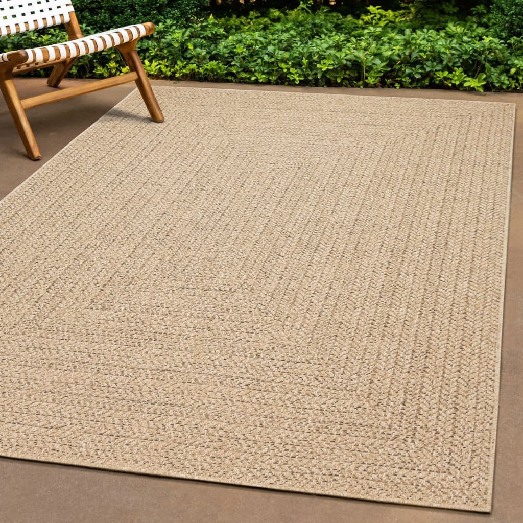 Vloerkleed ZIZUR binnen en buiten 80x200 cm jute look is nu te koop bij PeponiXL, paradijselijk wonen!
