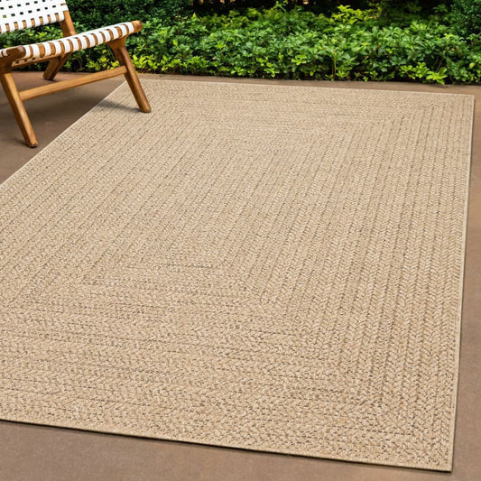 Vloerkleed ZIZUR binnen en buiten 80x200 cm jute look is nu te koop bij PeponiXL, paradijselijk wonen!