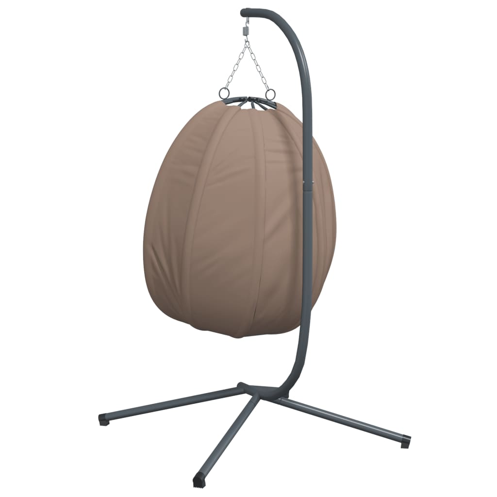 Hangstoel met standaard stof en staal taupe is nu te koop bij PeponiXL, paradijselijk wonen!