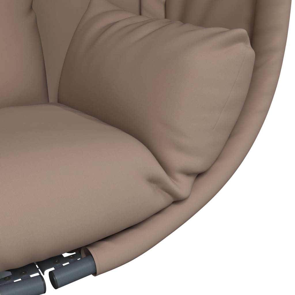 Hangstoel met standaard stof en staal taupe is nu te koop bij PeponiXL, paradijselijk wonen!