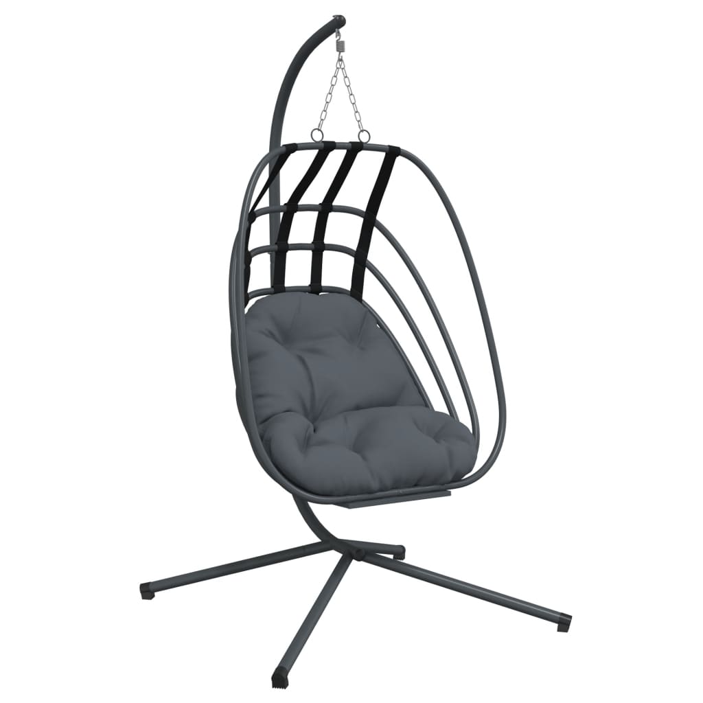 Hangende Egg Chair met standaard antraciet staal is nu te koop bij PeponiXL, paradijselijk wonen!