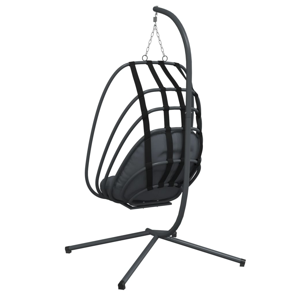 Hangende Egg Chair met standaard antraciet staal is nu te koop bij PeponiXL, paradijselijk wonen!