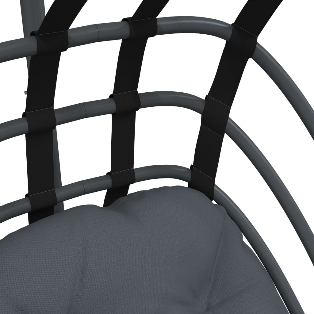 Hangende Egg Chair met standaard antraciet staal is nu te koop bij PeponiXL, paradijselijk wonen!