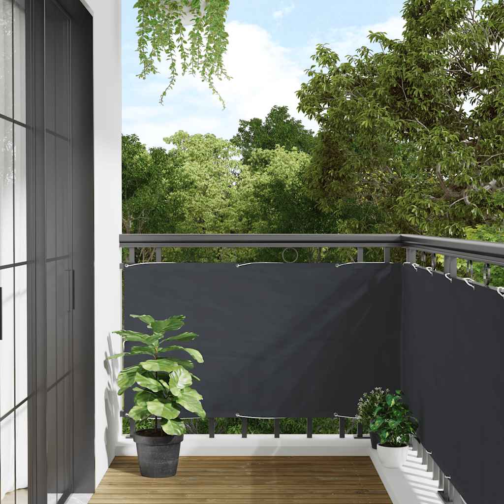 Balkonscherm 300x75 cm PVC antracietkleurig is nu te koop bij PeponiXL, paradijselijk wonen!