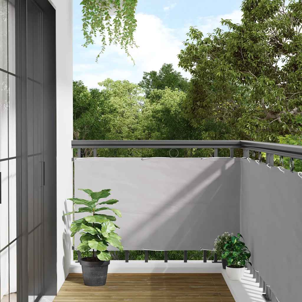 Balkonscherm 400x75 cm PVC grijs is nu te koop bij PeponiXL, paradijselijk wonen!