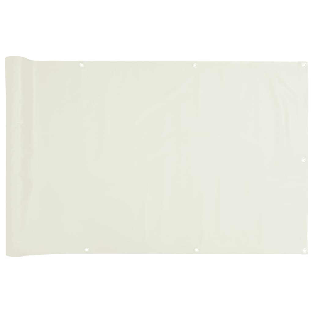 Balkonscherm 500x75 cm PVC wit is nu te koop bij PeponiXL, paradijselijk wonen!