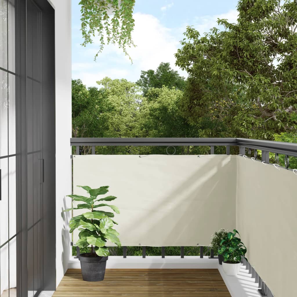 Balkonscherm 500x75 cm PVC wit is nu te koop bij PeponiXL, paradijselijk wonen!