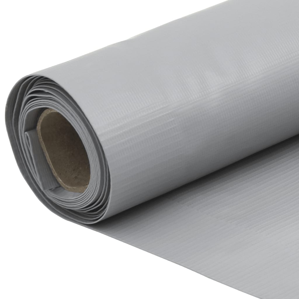 Balkonscherm 400x90 cm PVC grijs is nu te koop bij PeponiXL, paradijselijk wonen!