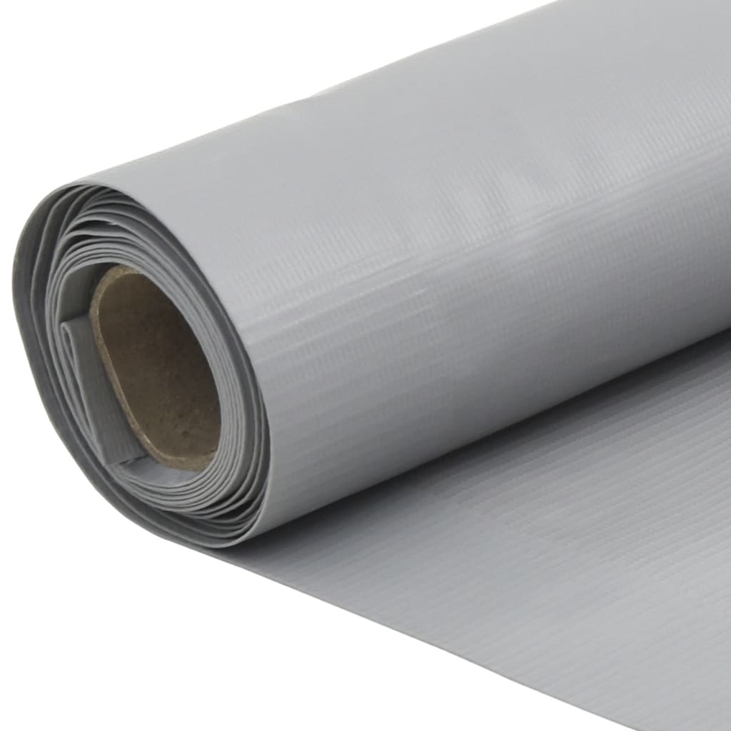 Balkonscherm 500x90 cm PVC grijs is nu te koop bij PeponiXL, paradijselijk wonen!