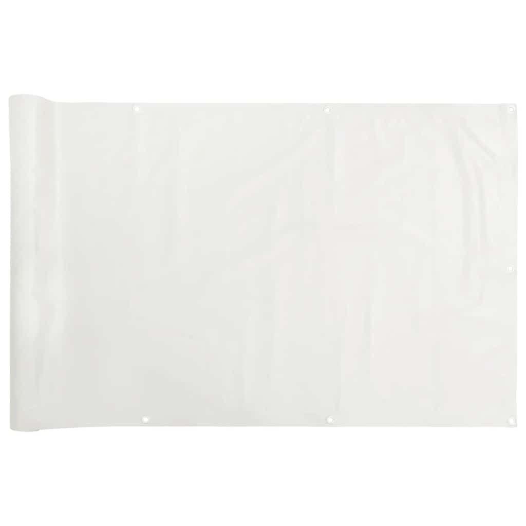 Balkonscherm 400x90 cm PVC wit is nu te koop bij PeponiXL, paradijselijk wonen!
