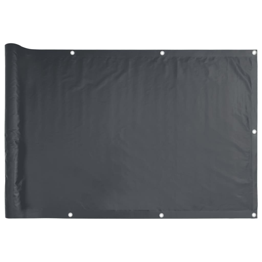 Balkonscherm 500x120 cm PVC antracietkleurig is nu te koop bij PeponiXL, paradijselijk wonen!