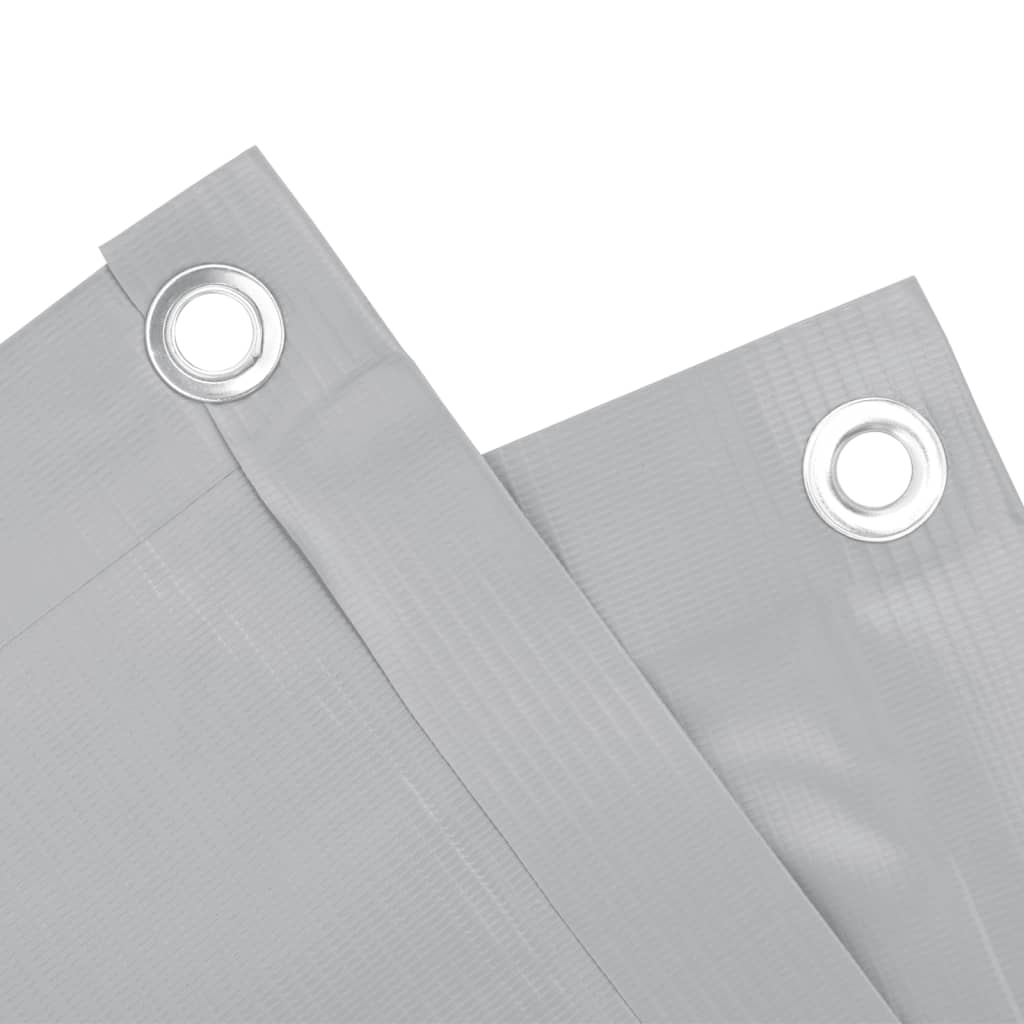 Balkonscherm 500x120 cm PVC grijs is nu te koop bij PeponiXL, paradijselijk wonen!