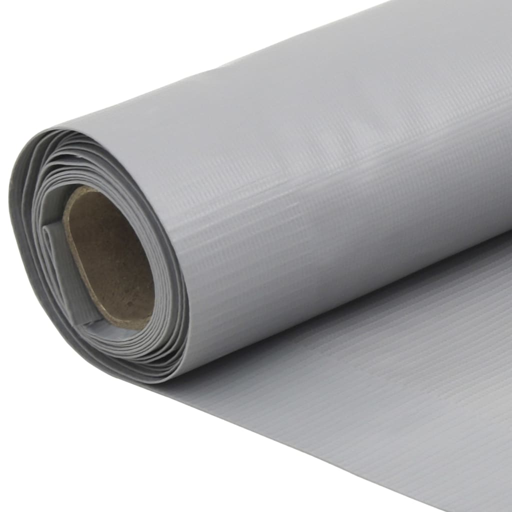 Balkonscherm 600x120 cm PVC grijs is nu te koop bij PeponiXL, paradijselijk wonen!