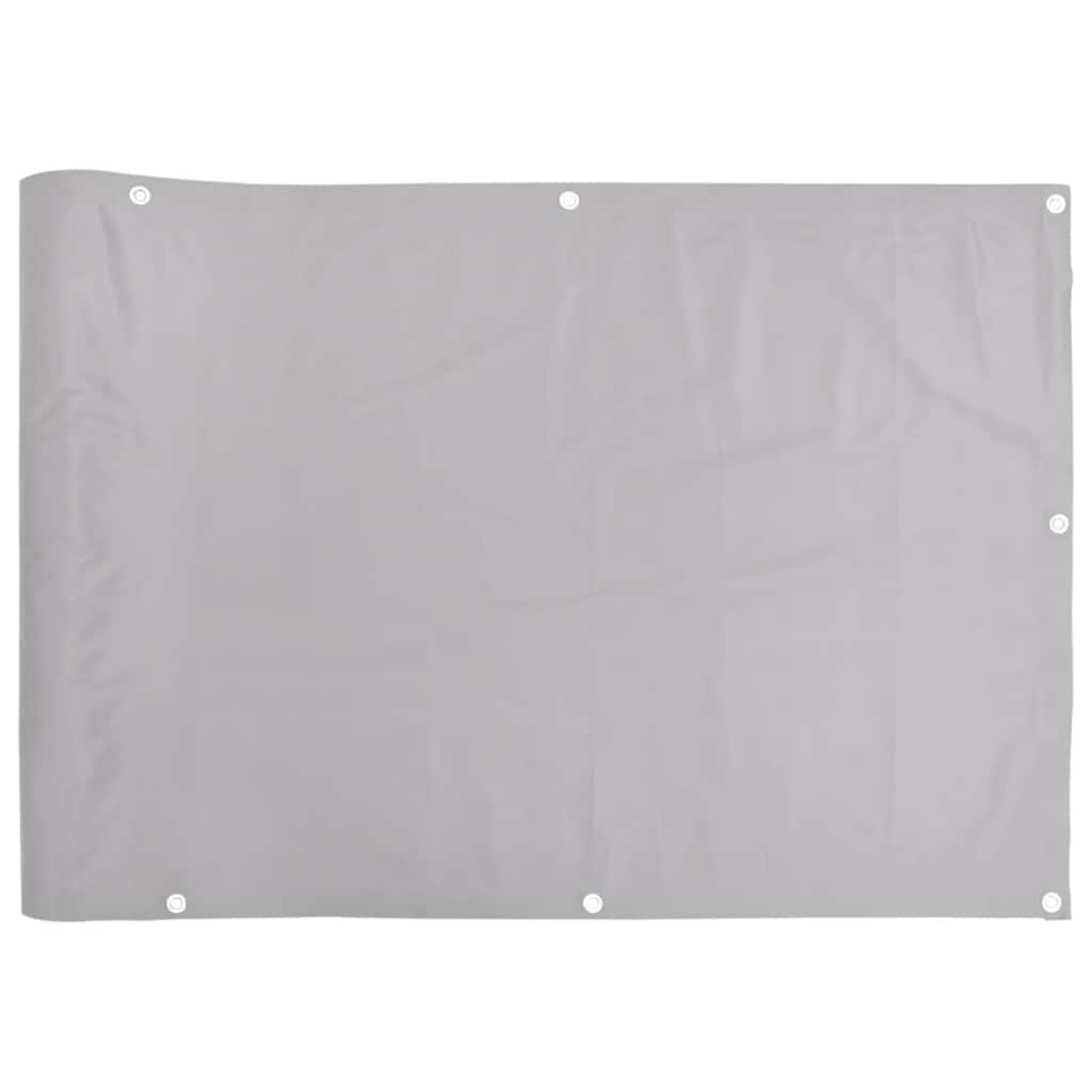 Balkonscherm 700x120 cm PVC grijs is nu te koop bij PeponiXL, paradijselijk wonen!