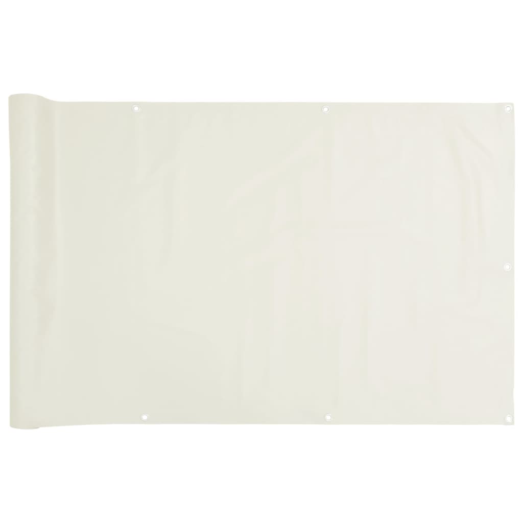 Balkonscherm 400x120 cm PVC wit is nu te koop bij PeponiXL, paradijselijk wonen!