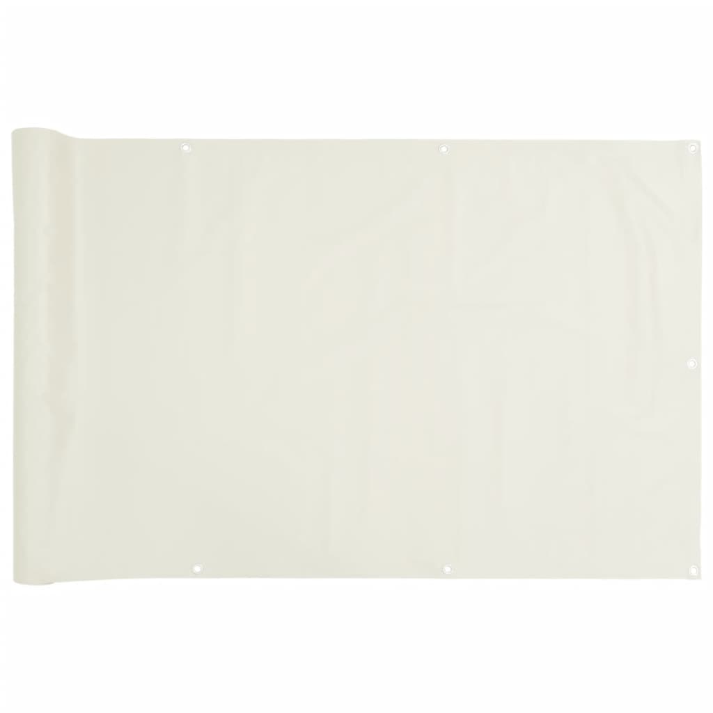 Balkonscherm 600x120 cm PVC wit is nu te koop bij PeponiXL, paradijselijk wonen!