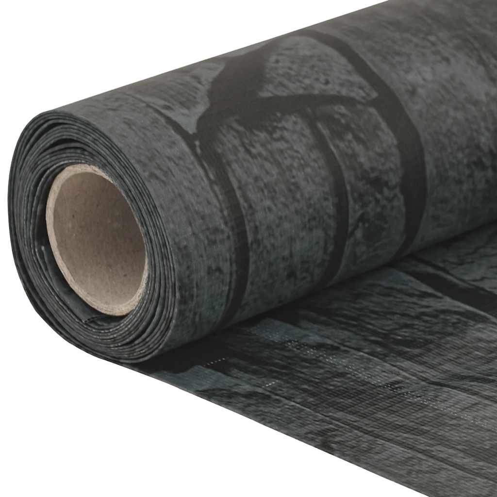 Balkonscherm steenpatroon 600x120 cm PVC grijs is nu te koop bij PeponiXL, paradijselijk wonen!