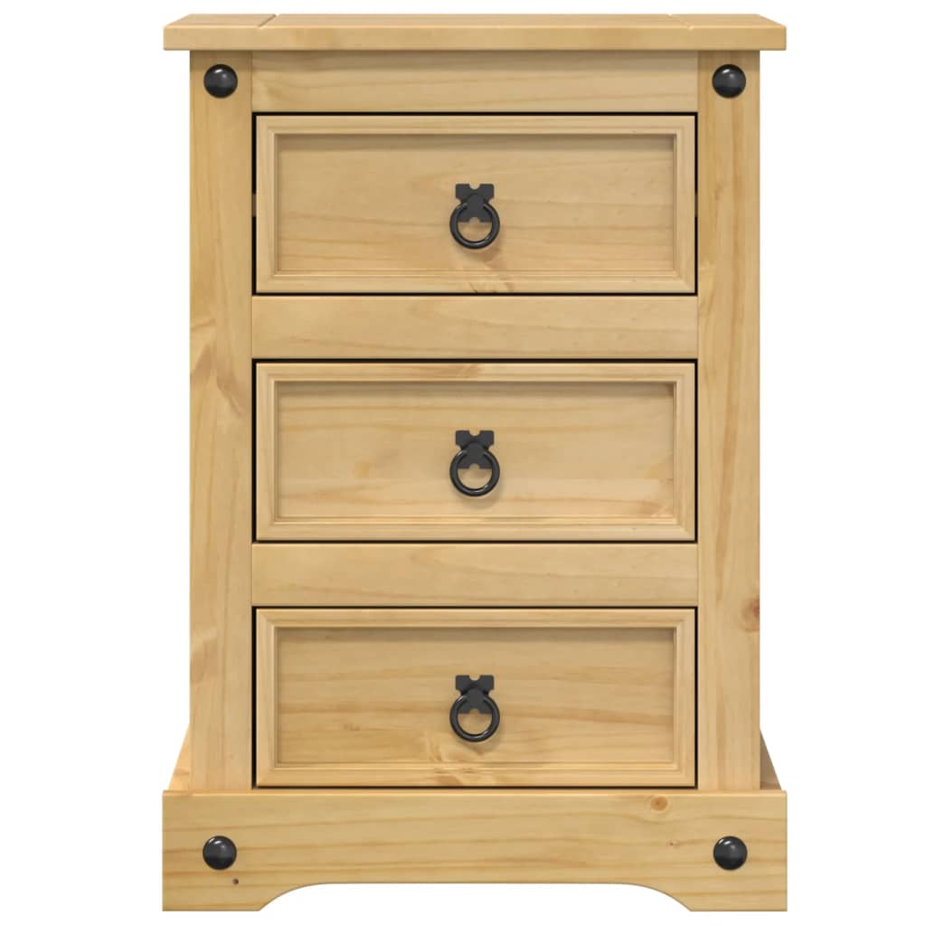 Nachtkastje Corona 45x35x64 cm massief grenenhout is nu te koop bij PeponiXL, paradijselijk wonen!