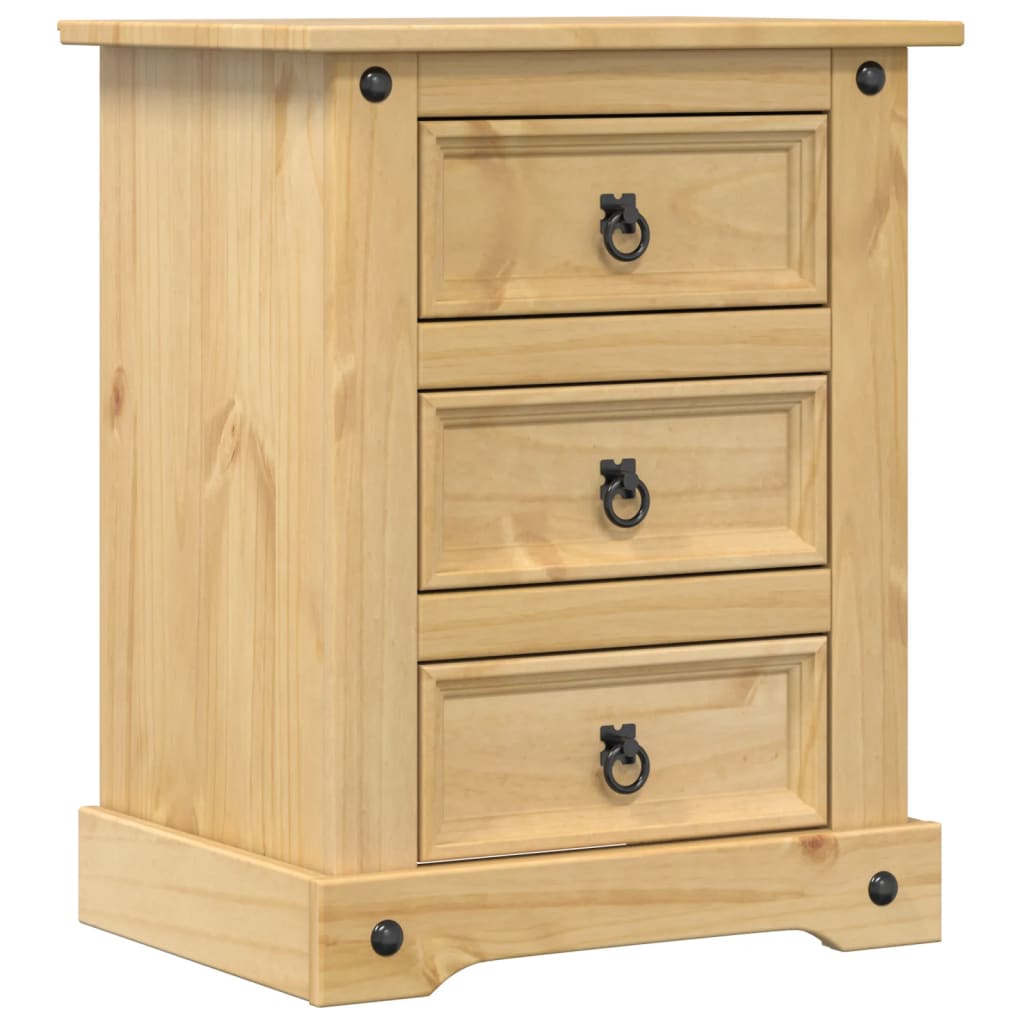 Nachtkastje Corona 53x39x66 cm massief grenenhout is nu te koop bij PeponiXL, paradijselijk wonen!