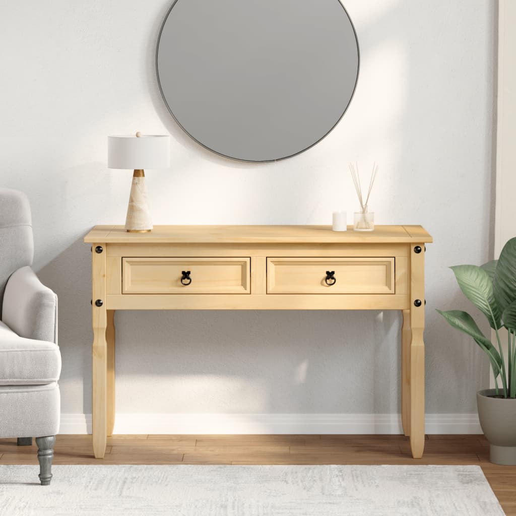 Wandtafel Corona 115x46x73 cm massief grenenhout is nu te koop bij PeponiXL, paradijselijk wonen!