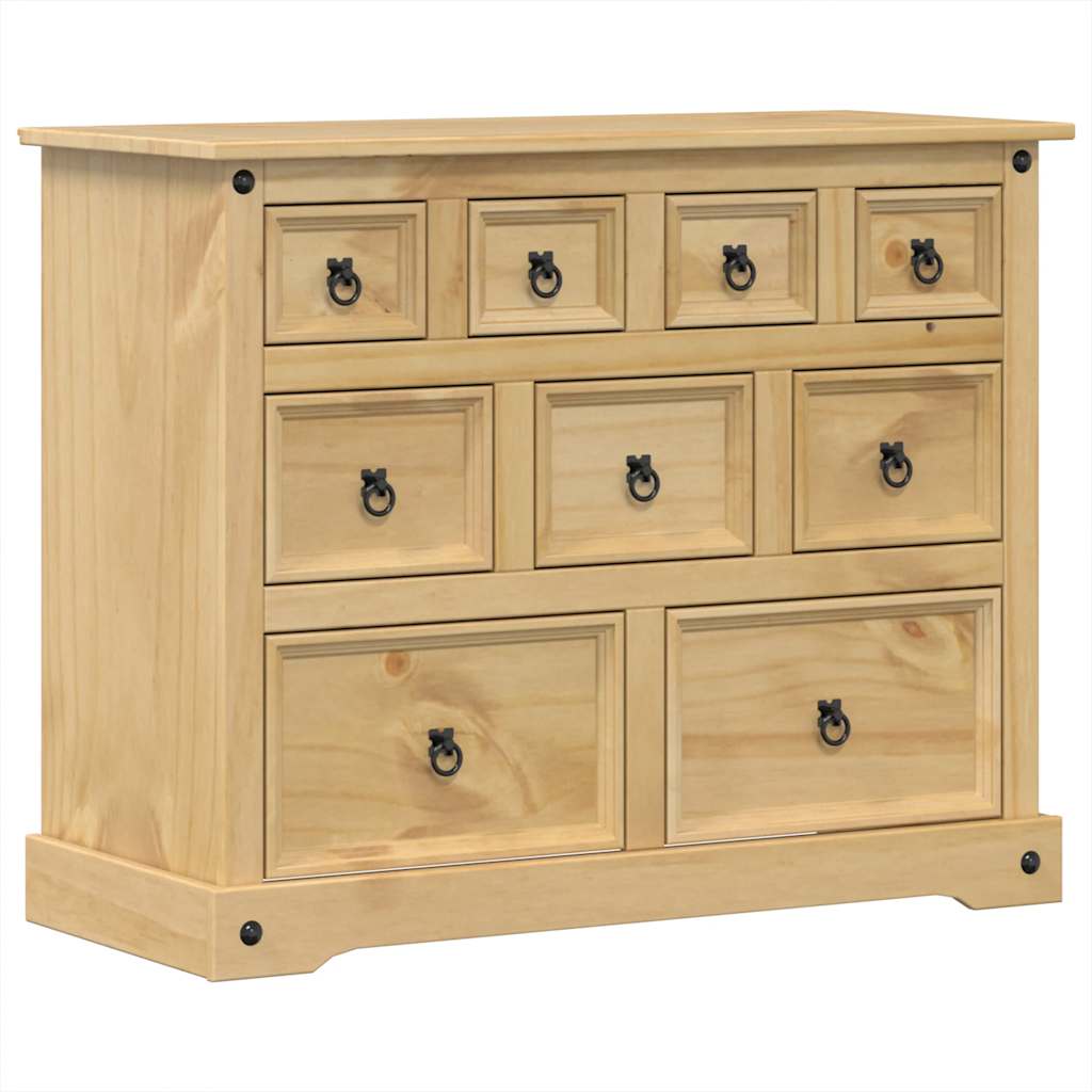 Ladekast Corona 101x45x82 cm massief grenenhout is nu te koop bij PeponiXL, paradijselijk wonen!