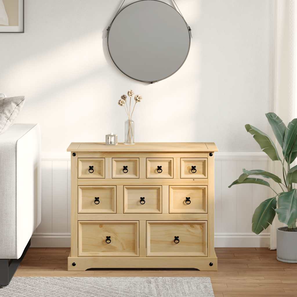 Ladekast Corona 101x45x82 cm massief grenenhout is nu te koop bij PeponiXL, paradijselijk wonen!