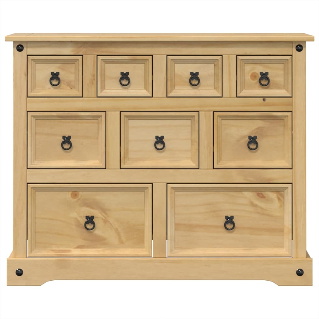 Ladekast Corona 101x45x82 cm massief grenenhout is nu te koop bij PeponiXL, paradijselijk wonen!