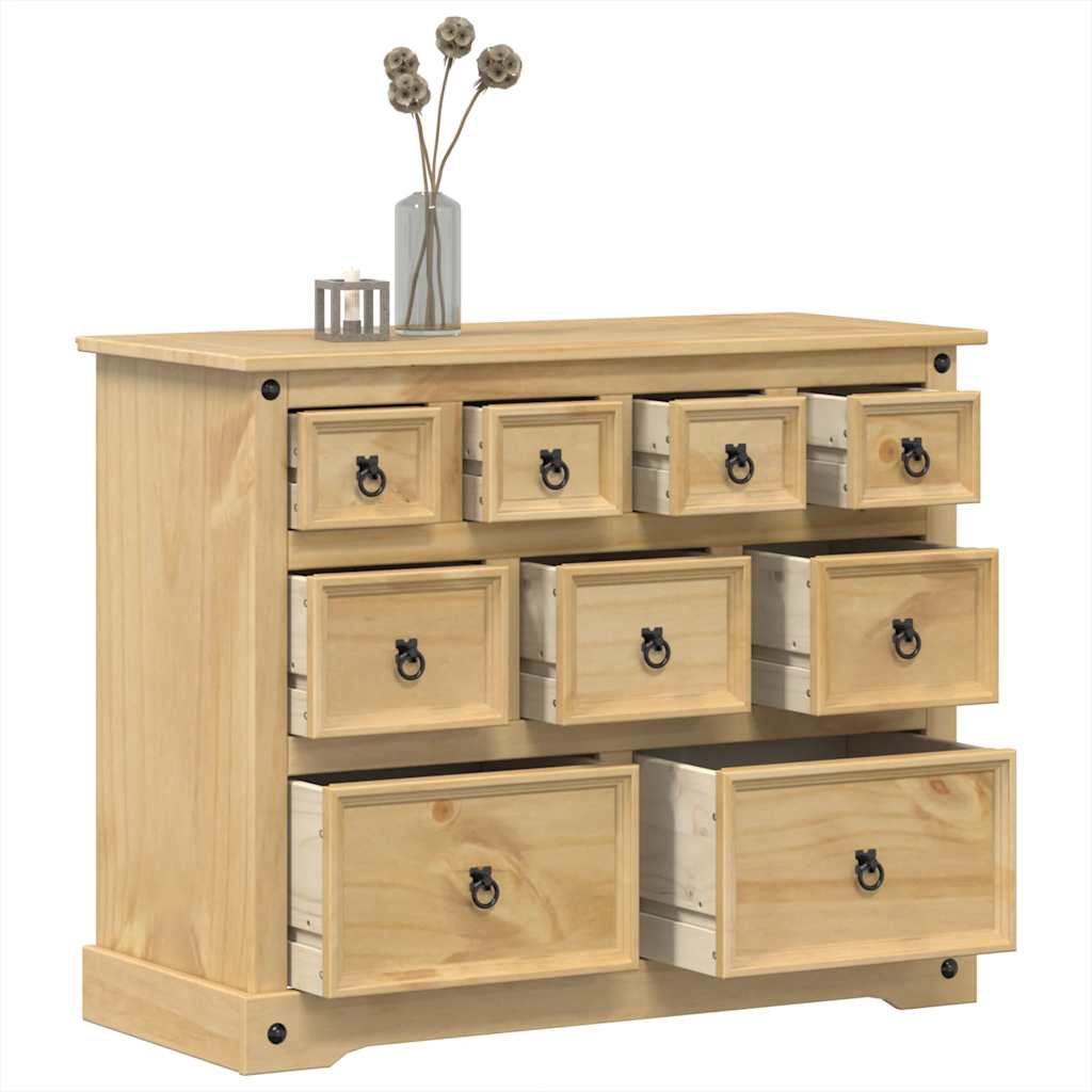 Ladekast Corona 101x45x82 cm massief grenenhout is nu te koop bij PeponiXL, paradijselijk wonen!