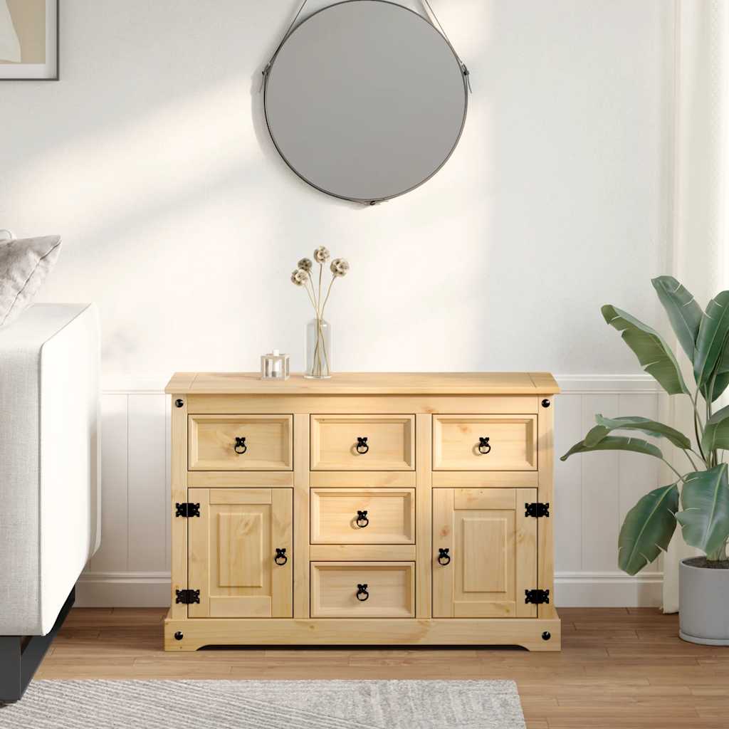 Dressoir Corona 112x40x75 cm massief grenenhout is nu te koop bij PeponiXL, paradijselijk wonen!