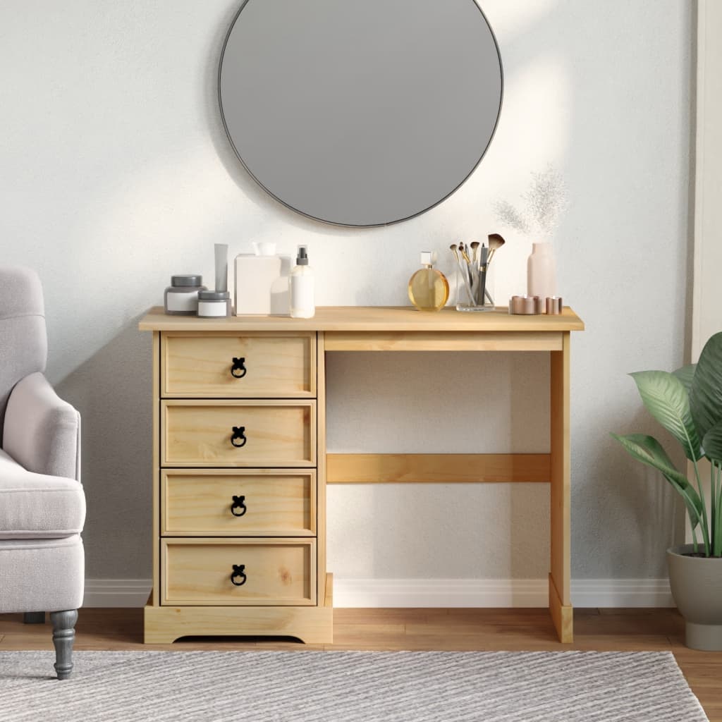 Kaptafel Corona 104x47x75 cm massief grenenhout is nu te koop bij PeponiXL, paradijselijk wonen!