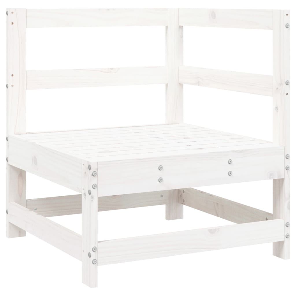 5-delige Loungeset massief grenenhout wit is nu te koop bij PeponiXL, paradijselijk wonen!